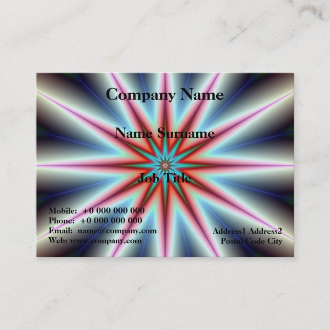 Time Star Chubby Business Card (Front)
