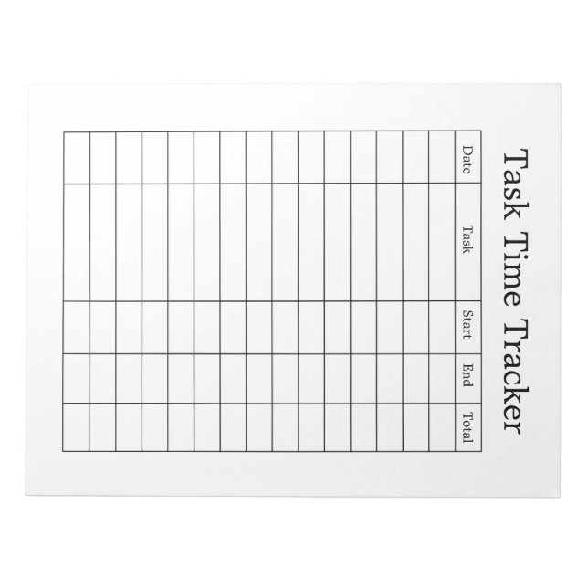Time Task Tracker Notepad (Front)