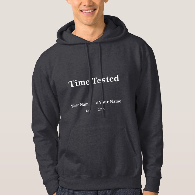 Time Tested Hoodie for Men – Custom Valentine Gift (Front)