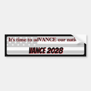 Time to adVANCE our nation JD Vance for President  Bumper Sticker
