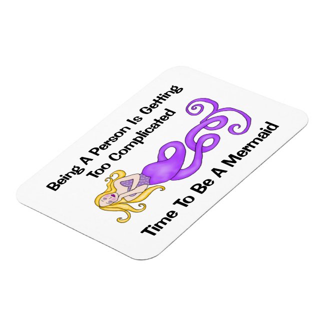 Time To Be A Mermaid Magnet (Left Side)