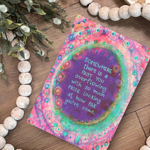 Time to be Proud Girly Pink Pretty Floral Card