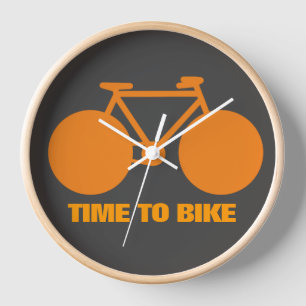 TIME TO BIKE ! bike hour Clock