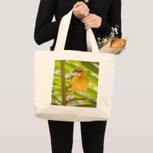 Time to build the nest large tote bag