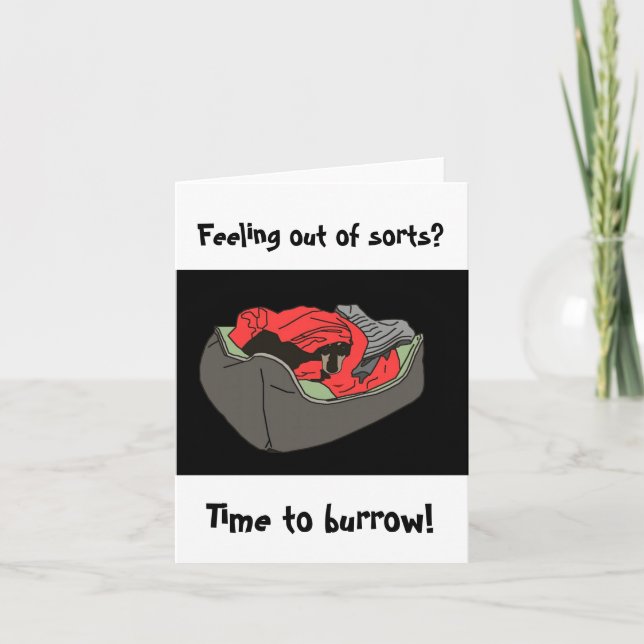Time to Burrow! Card (Front)