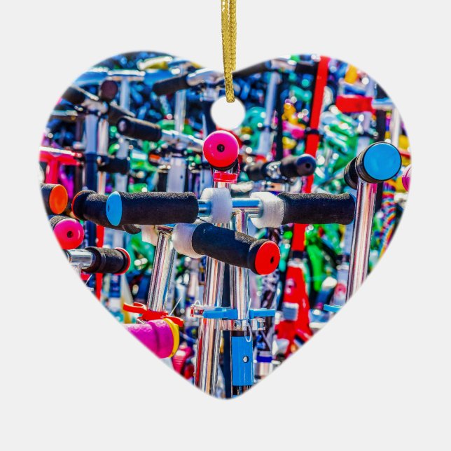 Time To Buy A Scooter Ceramic Ornament (Front)