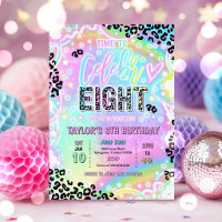 Time To Celebr-Eight Rainbow Leopard 8th Birthday