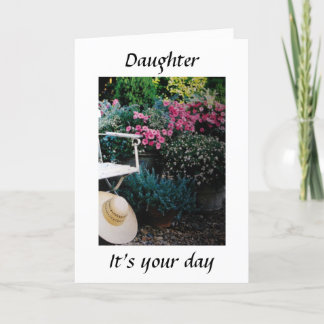 TIME TO CELEBRATE *DAUGHTER* ON HER BIRTHDAY CARD