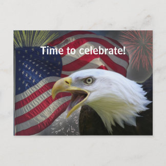 Time to celebrate invitation postcard