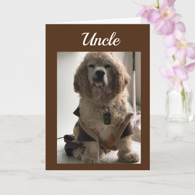 TIME TO CELEBRATE "UNCLE" IT IS YOUR BIRTHDAY CARD (Orchid)