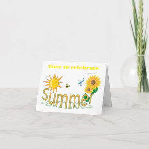 TIME TO CELEBRATE YOUR *SUMMER 16th BIRTHDAY* Card