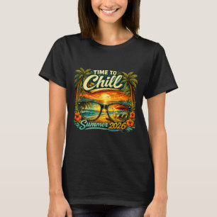 Time to chill retro summer vacation design T-Shirt