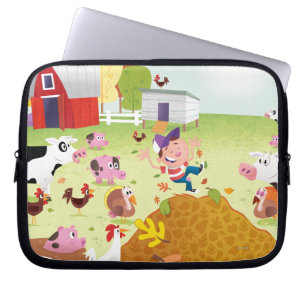 Time to Count - Farmyard Laptop Sleeve