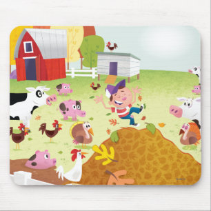 Time to Count - Farmyard Mouse Pad