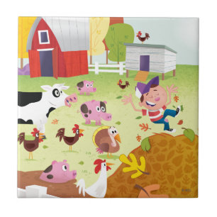 Time to Count - Farmyard Tile