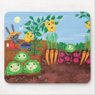 Time To Count-Garden Mouse Pad