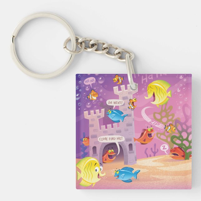 Time To Count-Under the Sea Key Ring (Front)