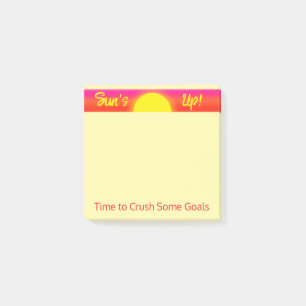 Time to Crush Some Goals   Sunrise Post-it Notes