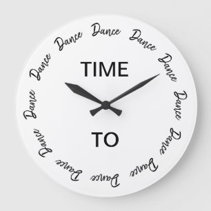 Time to Dance Large Clock
