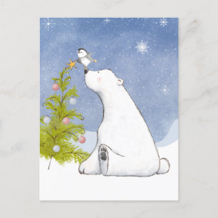 Time To Decorate The Christmas Tree Postcard