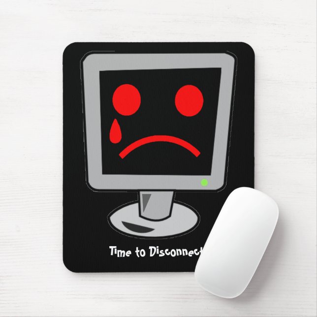 Time to Disconnect Computer Mouse Pad (With Mouse)