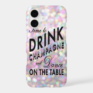 Time to Drink Champagne iPhone 7 Case in Pink