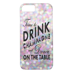 Time to Drink Champagne iPhone 7 Case in Pink