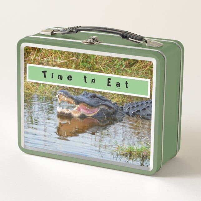 Time to Eat Metal Lunch Box (Front)