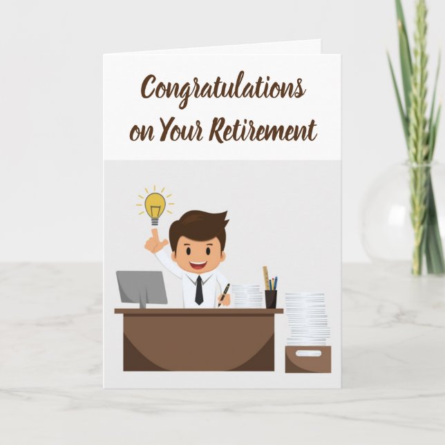 TIME TO "ENJOY" CONGRATULATIONS ON **RETIREMENT** CARD (Front)