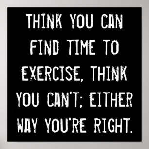 Time to Exercise Poster