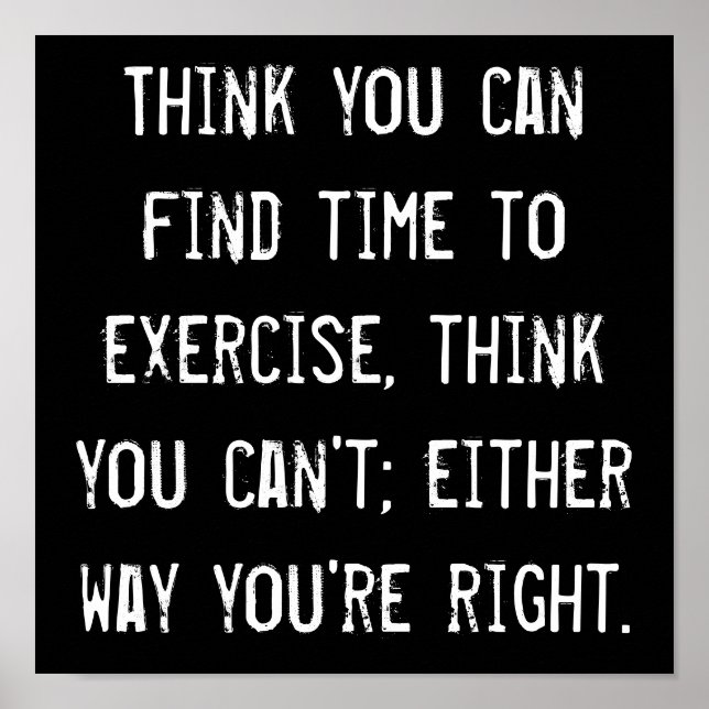 Time to Exercise Poster (Front)