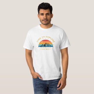 Time to Explore Mountain Shirt – Retro Hiking Tee