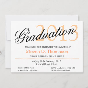 Time to fly classic,stylish graduation announcment invitation
