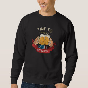 Time To Get Basted Drinking Thanksgiving Turkey  F Sweatshirt