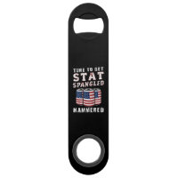 Time To Get Star Spangled Hammered Beer USA Flag
