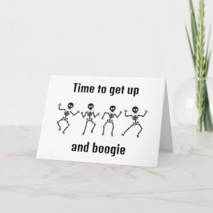 **TIME TO GET UP AND BOOGIE - 13th BIRTHDAY** Card