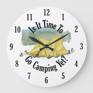 Time To Go Camping Clock