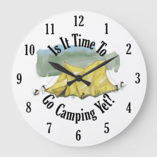 Time To Go Camping Clock