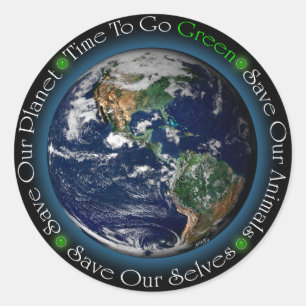 Time To Go Green Sticker