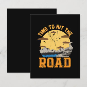Time To Hit The Road RSVP Card
