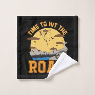 Time To Hit The Road Wash Cloth