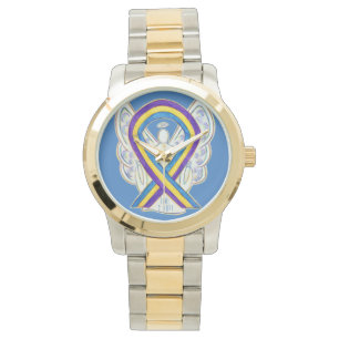 Time to Hope Bladder Cancer Awareness Ribbon Watch