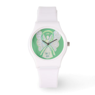 Time to Hope Lime Green Awareness Ribbon Watch