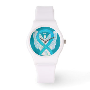 Time to Hope Turquoise Awareness Ribbon Watch