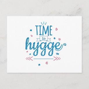 time to hygge postcard