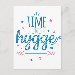 time to hygge postcard