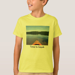 Time to kayak - kids T shirt