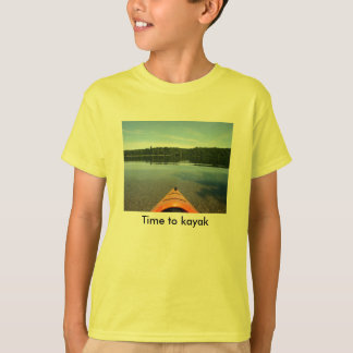 Time to kayak - kids T shirt