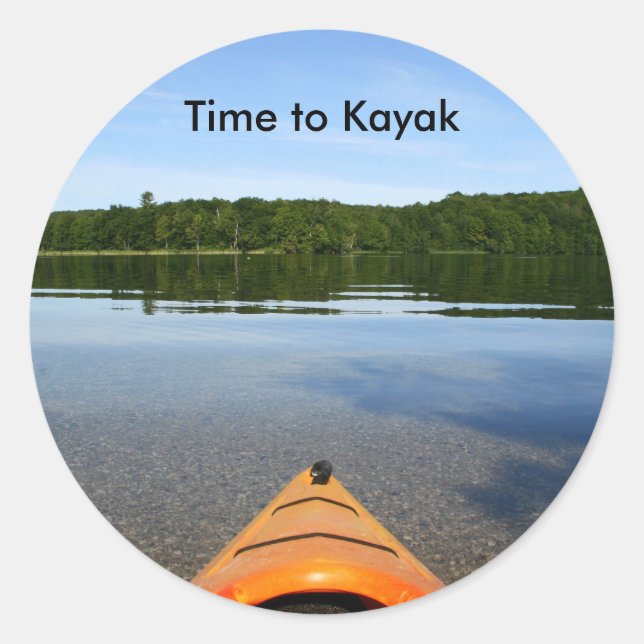 Time to kayak stickers (Front)