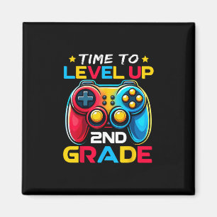 Time To Level Up 2nd Grade Video Gamer Kids Ck To Magnet